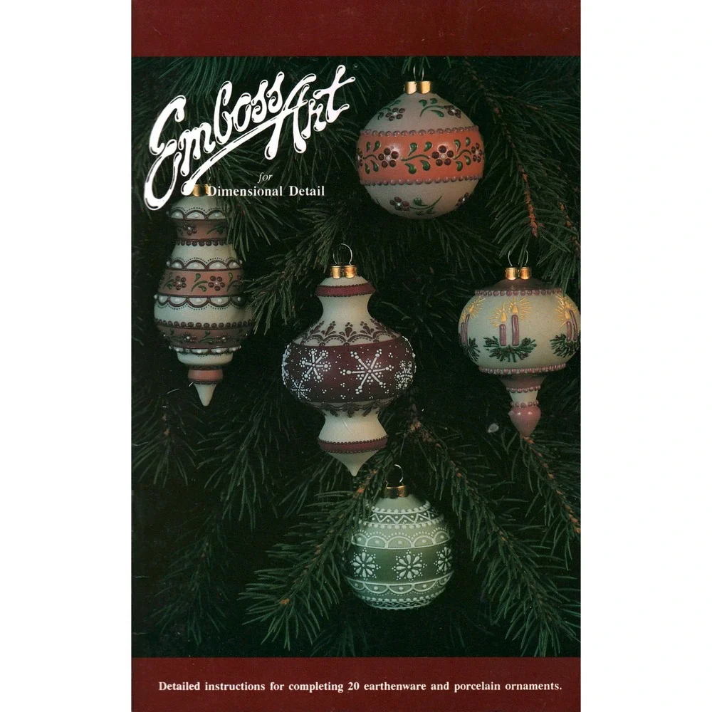 Vintage EmbossArt Ornaments Instruction Booklet‎ Christine Powell Stokes 1993